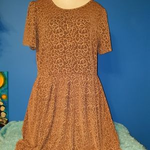 2XL LuLaRoe Amelia Golden Brown